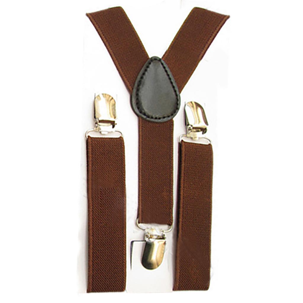 Härliga Barn Pojkar Flickor Y-Back hängslen Barn Elastisk Justerbar Clip-On hängslen