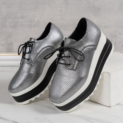 Fashion Women's Fashion Slope Heel Shoes Autumn New Round Head Front Strap Thick Sole Anti-slip Wear-resistant Low-top Shoes