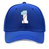 Baseball One Frosted Sprinkle Number Sandwich Baseball Cap Sun Cap Outdoor Workouts Hat