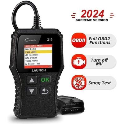 Scanner OBD2 - Launch - CR319 - Diagnostic Auto - Lecture/Effacement Codes - 10 Modes De Test