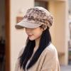 Vintage Plaid Newsboy Cap Warm Visor Beret Cap Baker Boy Hat Checked Slouchy Hat  Travel