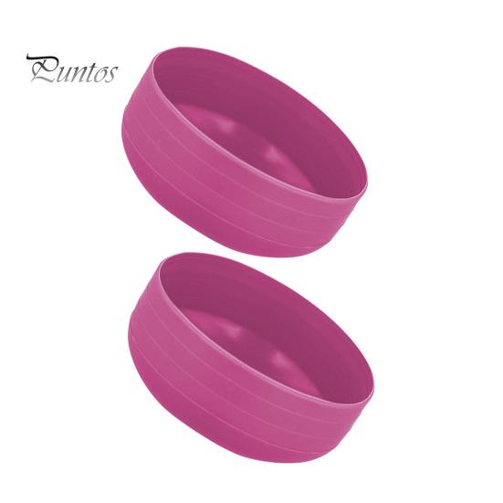 

2 шт. силиконовый чехол для бутылки с водой на 24 унции, защитный держатель для дна, чехол, не содержащий бисфенол-А, нескользящие чехлы, простые в использовании аксессуары для защиты бутылок розы красного