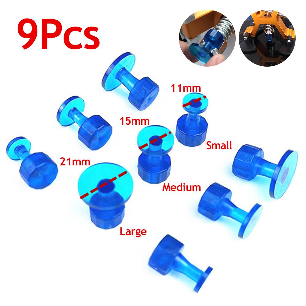 9pcs Glue Tabs Dent Removal Tools Dent Removal Tool Auto Paintless Dent Repair Glue Tabs Auto Maintenance Tools For Car Body