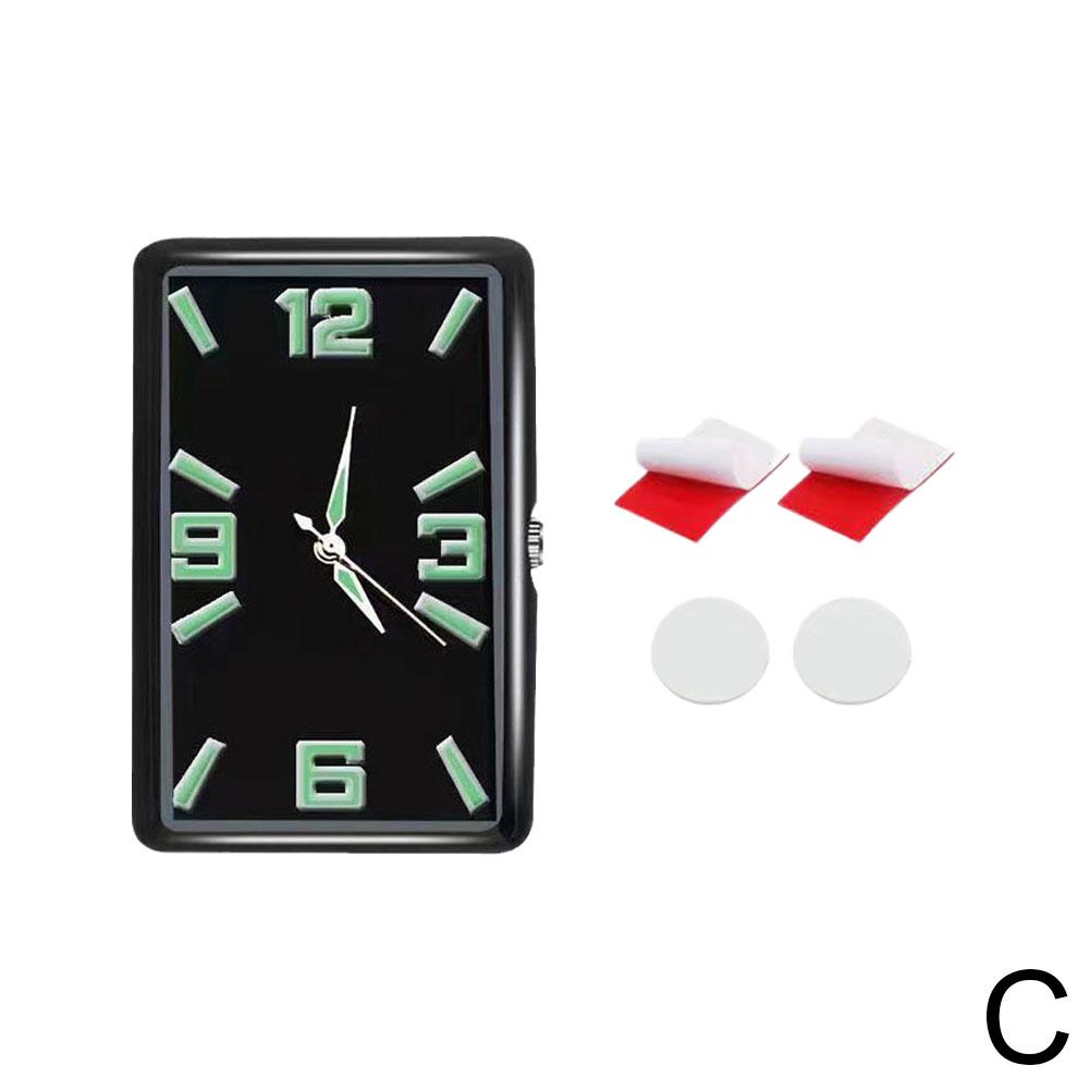 Car Clock Automobile Internal Stick-On Mini Digital Fashion Watch Auto Quartz Clock Watch Car Ornaments Accessories