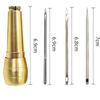 Leather Sewing Kit DIY Leather Sewing Awl Needle With Copper Handle Set Leather Canvas Tent Shoes Repairing Tool W/Nylon Thread