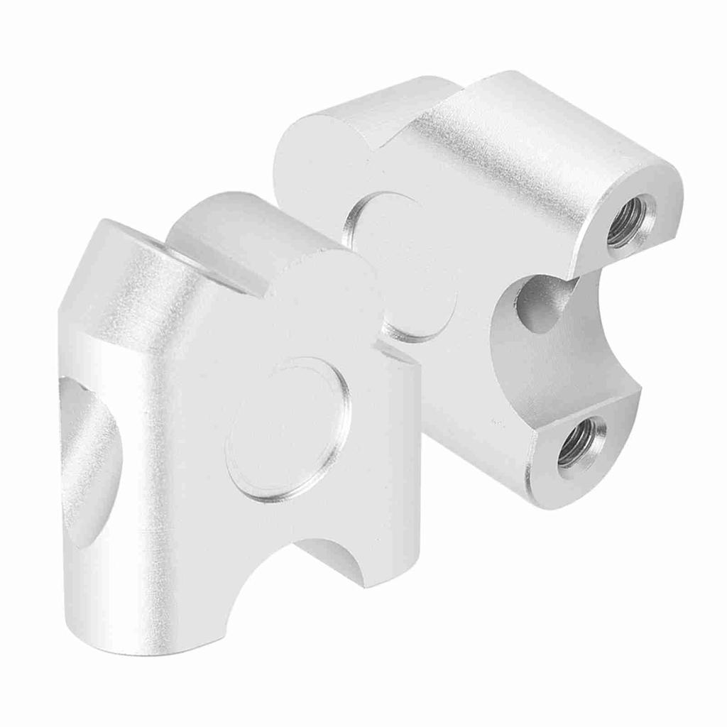 Lenkererhöhung 22mm Universal Fahrradlenker Klemme (Verchromte Oberfläche)