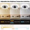 Modern Ceiling Fan Light LED Intelligent  Remote Control Dimmable Quiet Bedroom Restaurant Living Room E27 Base Ceiling Fan