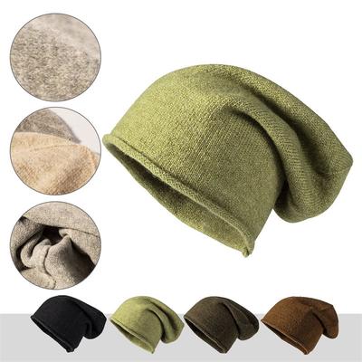 Unisex Women Men Cashmere Winter Fashions Warm Soft Knitted Beanies Wool Cap Hat Outdoor