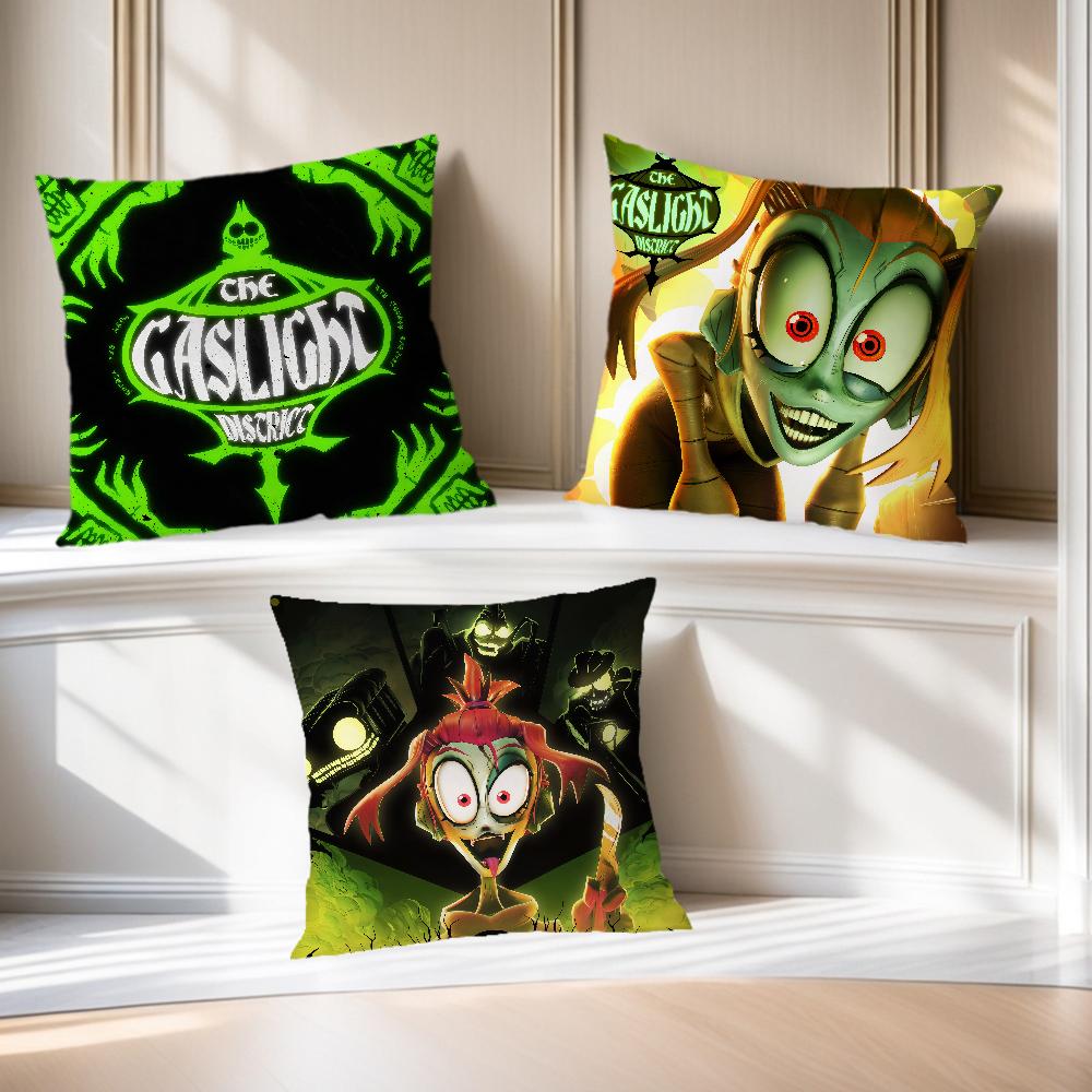 Cushion Cover Soft Pillow Case For Sofa Anime Living Room Home Office Decor Protective Covers The D-District Gaslight Cartoon