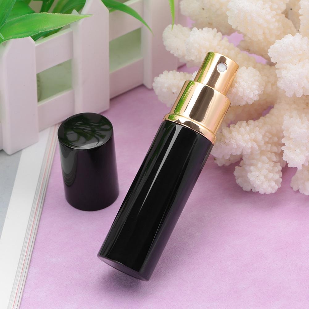 

10ml Refillable Perfume Bottle Portable Empty Pump Lotion Perfume Atomizer Silver чёрный