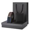 Water Ripple Brown Belt Wallet Set Gift Box Men's Business Gift Logo Genuine Leather Belt