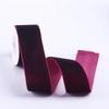 Eco-Friendly 38mm Single-Sided Flocked Velvet Ribbon Spool for Gift Wrapping DIY Bows Hair Accessories Birthday Cake Box Bands