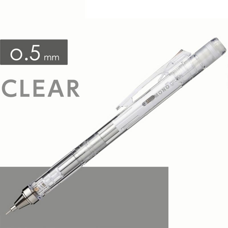 1pc  Japan Tombow Mono Graph Michanical Pencil Clear Color Pen Rod for Writing  Drafing Drawing Pencil School Supplies 05/03mm