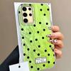 Black Circular Dots Feather Texture Phone Case for Samsung Galaxy S25 Edge S24 S23 S22 S21 FE Plus Ultra Women Girls Shell Cover