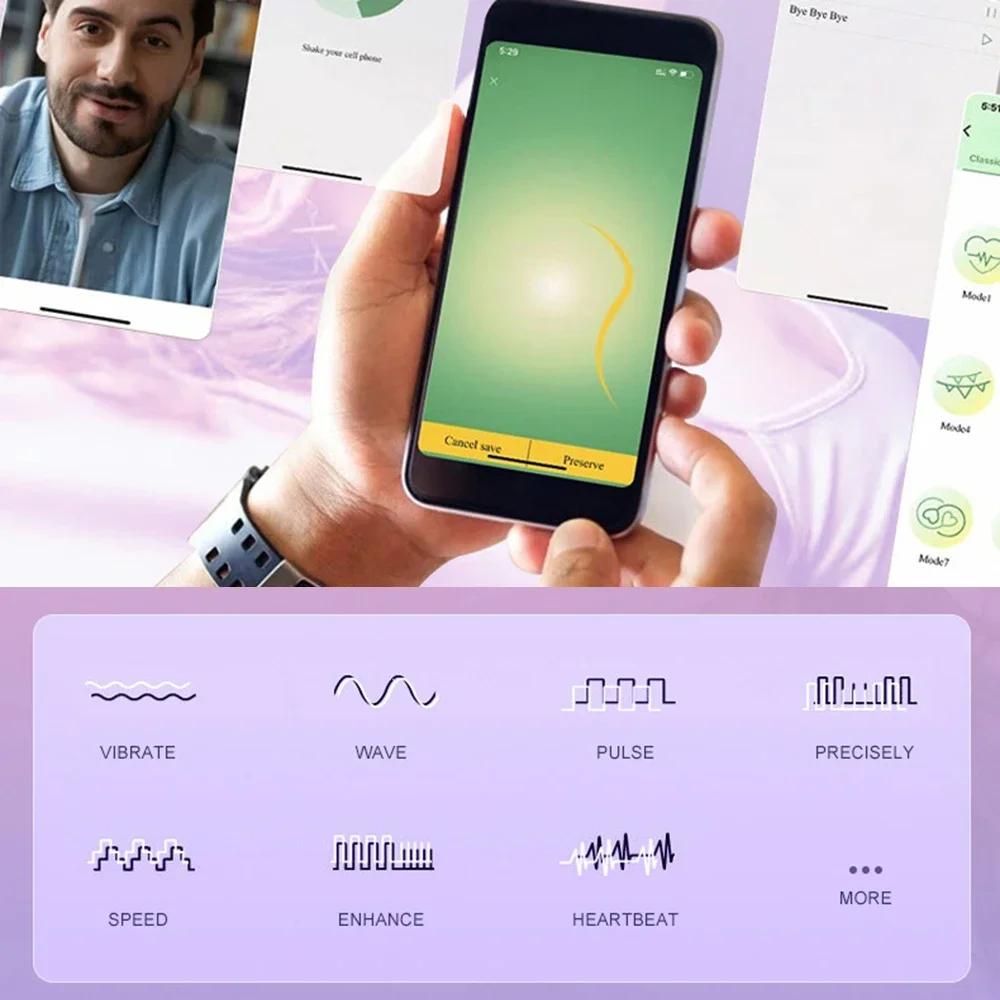 Vibrator for Women APP Wireless Bluetooth G-Spot Vaginal Stimulator Anal Vibrating Egg Massager Wearable Stimulator Sex Toys