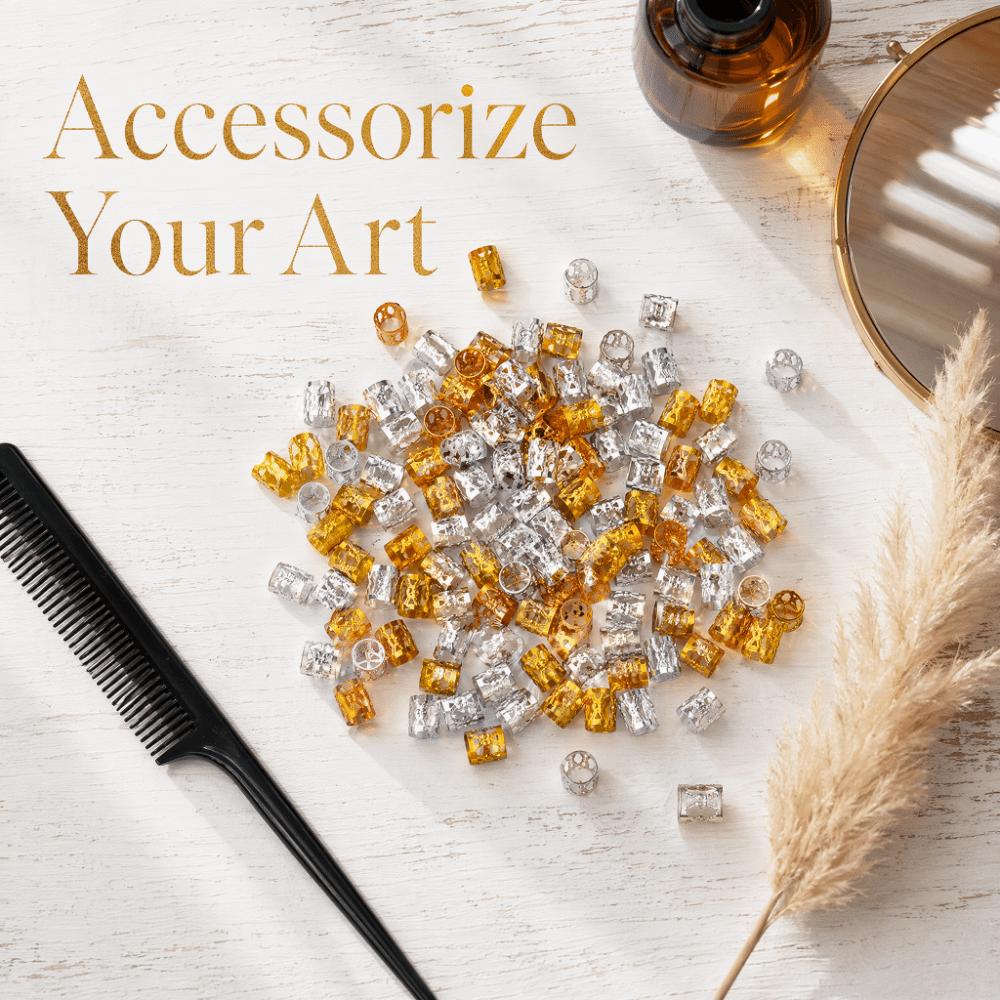 Durable Hair Braid Beads Fashion Adjustable Hair Rings Hair Decoration Rings  Beauty Decoration