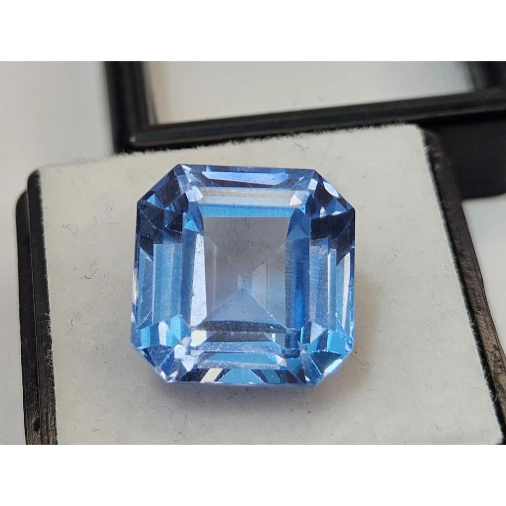Blue Sapphire Making 15+ Ct Asscher Cut Fabulous Loose Gemstone