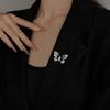 Schmetterling Blendschutz Brosche Hochwertiges und Elegantes Accessoire für Damen Korsagen Blendschutz Verschlussnadel