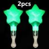 2pcs Heart Star Lightstick Glow Light Rods Concert Luminous Stick Flash Sticks Wedding Party Atmosphere Props