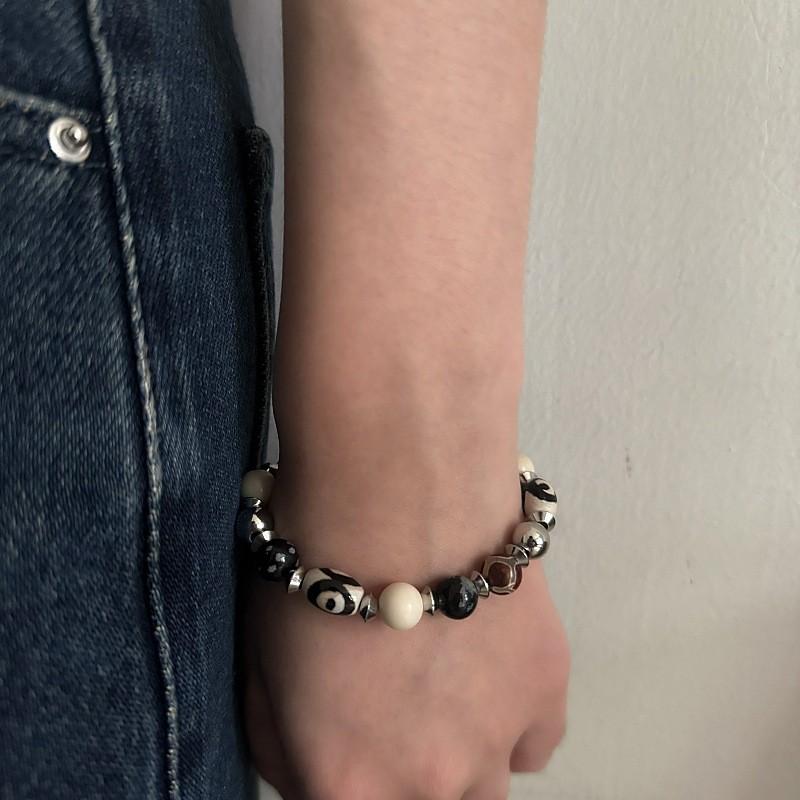 Vintage Natural Stone Beaded Bracelets For Men And Women Handmade Geometric Style
