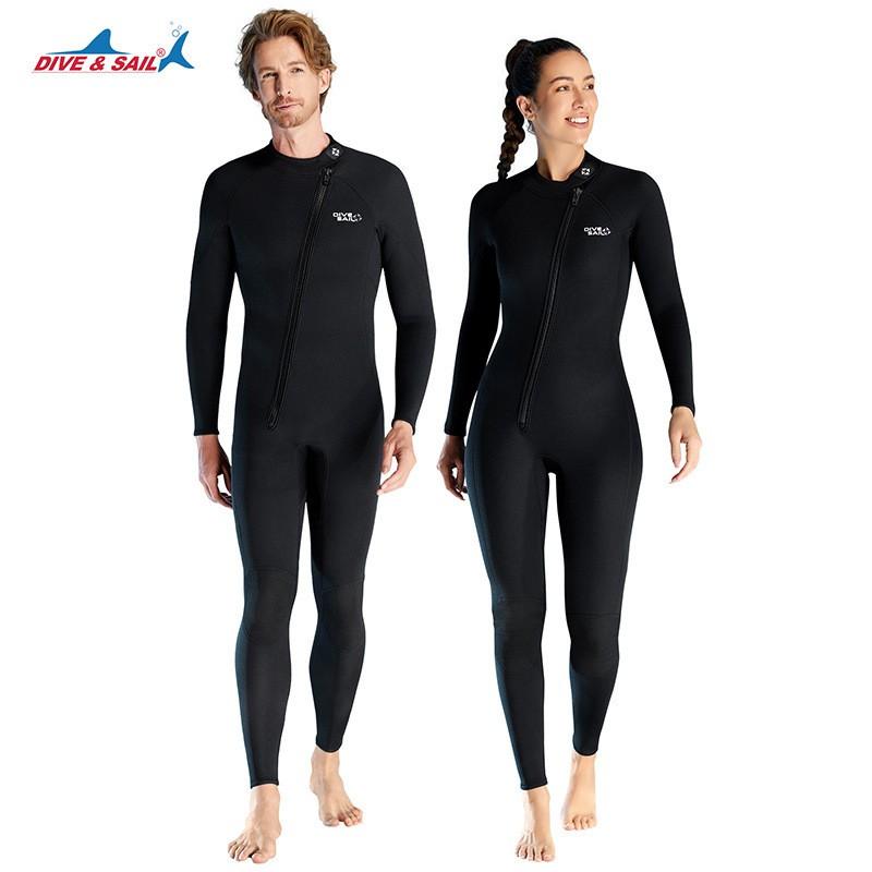 3mm Fullsuit Wetsuit Men Women Scuba Diving Snorkeling Surfing Swimming Thermal Protection Chloroprene Neoprene