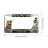 Veteran Memorial Metal License Plate Frame Decorative Ornament, Iron Craft Tabletop Decor for Home & Memorial Display
