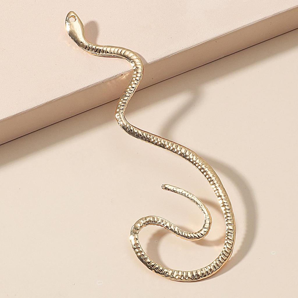 Retro Snake-Shaped Winding Ear Hook: Unique, Alloy, No-Piercing, Versatile.