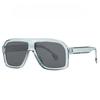 Non-polarized Vintage Large Frame Square Sunglasses Men Women Toad Looking Glass Fashion Outdoor Travel Sunshade Sunscreen Eyeglasses