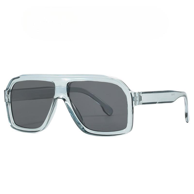 Non-polarized Vintage Large Frame Square Sunglasses Men Women Toad Looking Glass Fashion Outdoor Travel Sunshade Sunscreen Eyeglasses