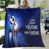 1pc The Nightmare Before Christmas Printing Blanket - Soft, All-Season Throw for Living Room, Bedroom,Personalized Gift with Adorable Cartoon Design