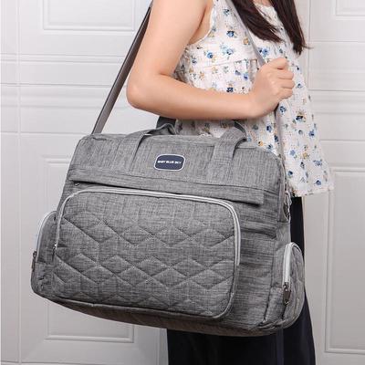Isolierte Wasserdichte Rautenmuster-Mummy-Tasche – Multifunktionale Nass-/Trocken-Baby-Umhänge- und Schultertasche