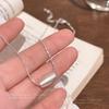 Náhrdelník s malými fazolemi v korejském stylu - dámský moderní jednoduchý design