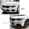 Front Bumper Protector Lip Spoiler Splitters For BMW F32 F33 F36 4 Series 2014- M-Sport M-Tech (M Sport Models Only)