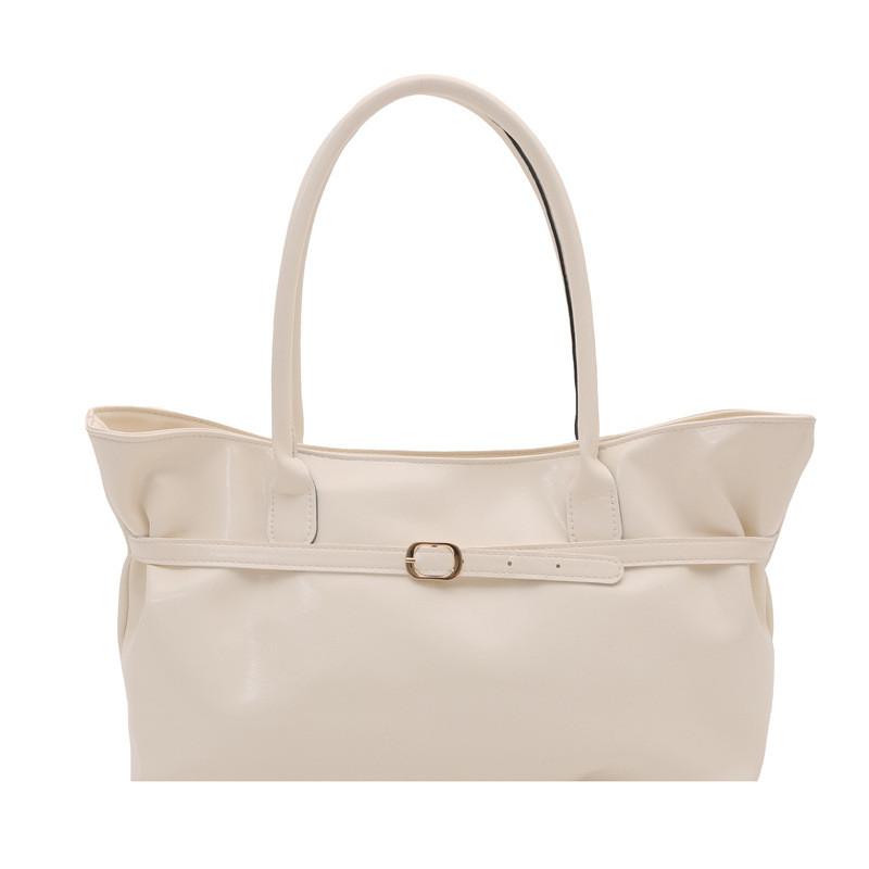 Vintage Pu Tote Bag With Double Shoulder Straps For Daily Casual Use