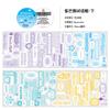 MINKYS 2M Graffiti Hand Tent Tape Star Letters Symbols Cute Creative Decorative Stickers