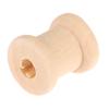 100Pcs Wooden Empty Thread Spools Wood Bobbins Reels Organizer Sewing Tools