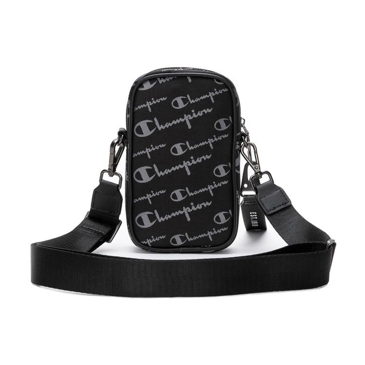 New Champion Fabric Shoulder Bag Trumpets Unisex Black/Khaki U2CACPU11