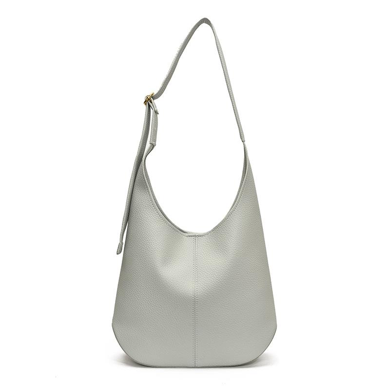 

Wholesale popular simple casual commuter style large capacity tote bag women s high-end lychee pattern soft leather messenger bag синий