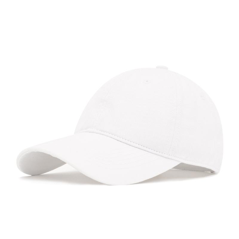 Outdoor Cotton Baseball Cap Men's Spring Summer Soft Top Big Head Cap Women Sunshade Cap