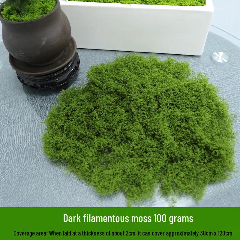 Artificial Moss Silk Grass Lawn for Landscaping and Decoration