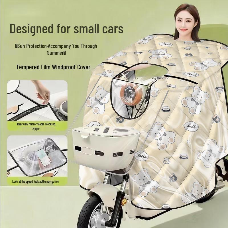 Windproof Rainproof Electric Scooter Windshield Cape
