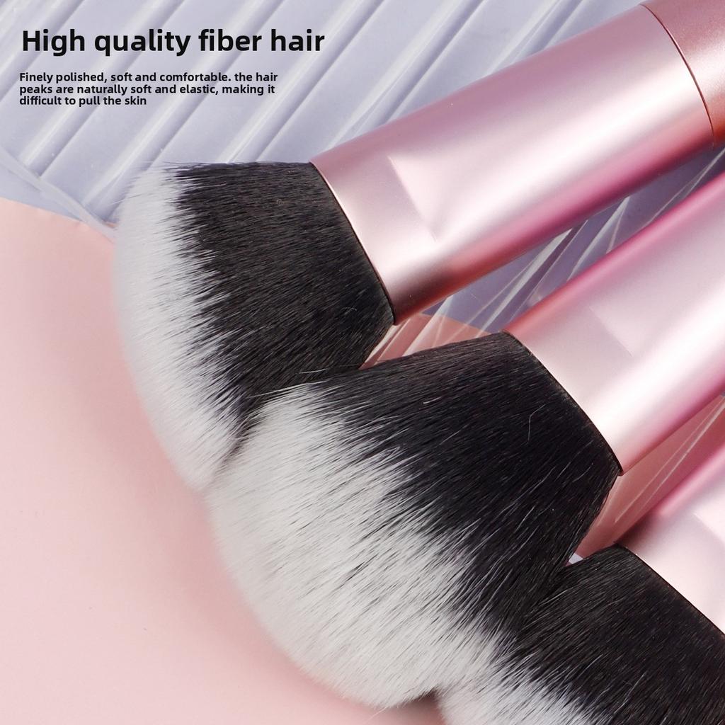 3 mini makeup brushes, loose powder brush, foundation brush, oblique head contour brush, new short handle makeup brush, beauty tool