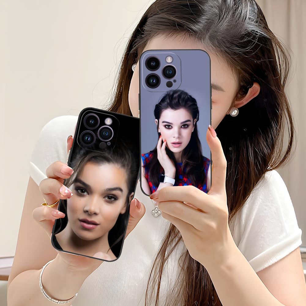 Hailee Steinfeld Matte TPU Mobile Phone Case for iPhone 17 16 15 14 13 12 11 X XR XS 8 7 Air Pro Max Plus Mini Colorful Cover