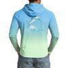 Men's UPF50+ Sun Protection Cooling Shirt Lightweight Stretch Hooded Outdoor Fishing Sports Top Long Sleeve