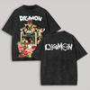 Digimon Anime Liebhaber Gewaschenes T-Shirt Ganzjahreskleidung Hohe Qualität Persönlichkeit Kleidung Übergröße Unisex Neues Modell Paare T-Shirt