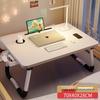 Foldable Laptop Bedside Table - Adjustable Study Desk for Bedroom or Bay Window