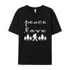Peace Love Bigfoot Sasquatch Monster TShirts Men On Sale Camisa Tops Shirt Cotton Tshirts Free Shippping Clothes