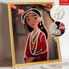 Disney Pearl Painting Pearl Aesthetic Mulan for Beginners and Adults, DIY Pearl Diamond Art Painting Kit for Home Wall Decor Gifts
