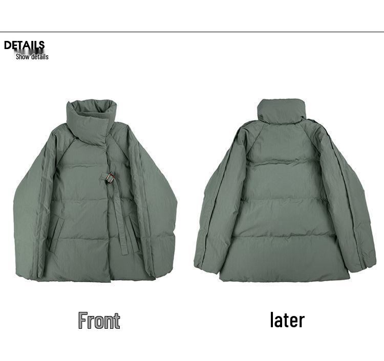 Women's 2024 Winter College Style Cotton Jacket – Short, Loose, and Thickened Korean Design