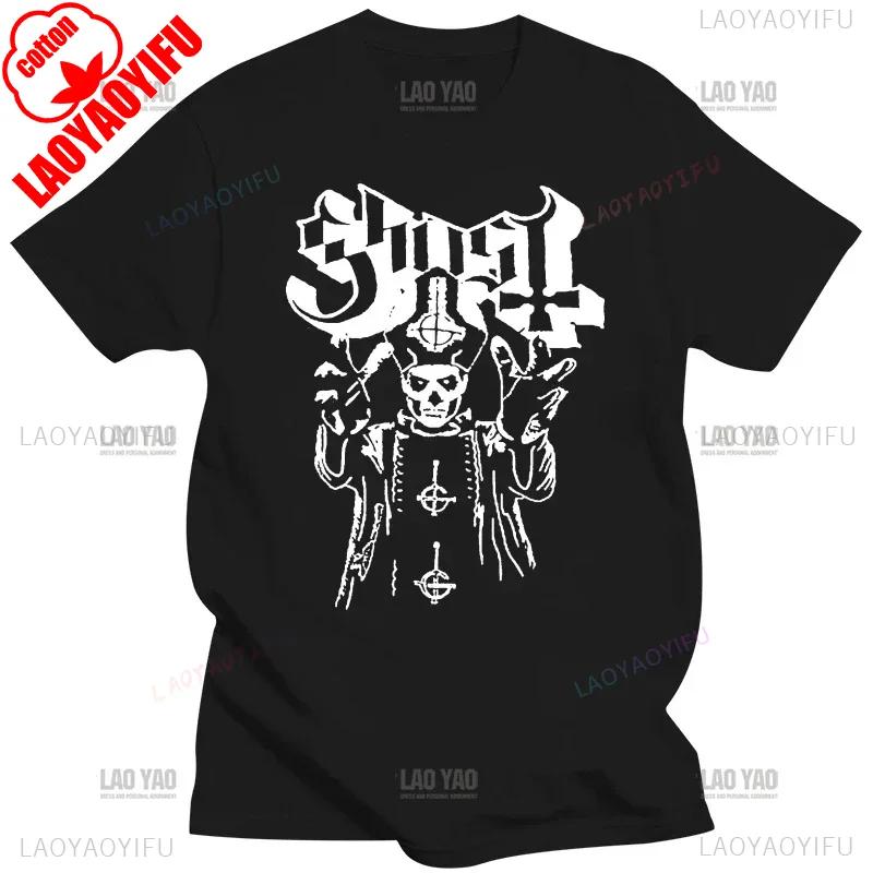 Authentic GHOST Band Papa Wrath Tops Tee Cotton T Shirt Unisex NEW Harajuku Funny Fashion Top Vintage Classic Streetwear T-Shirt